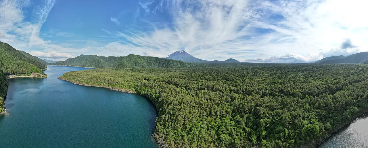 Lake Saiko shore near Camp Village Gnome
