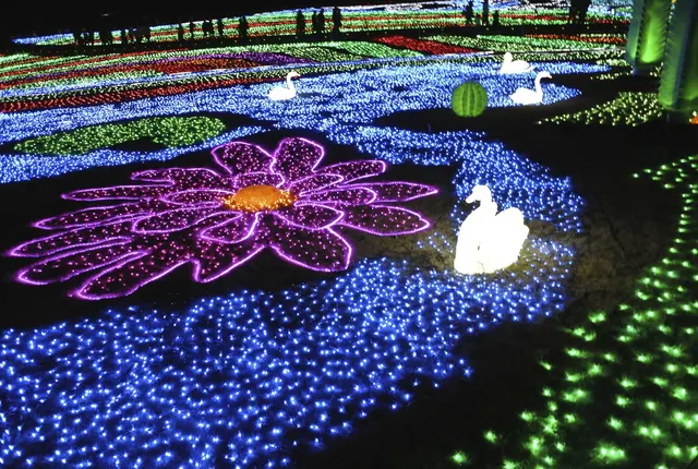 Winter illumination at Tokyo German Village