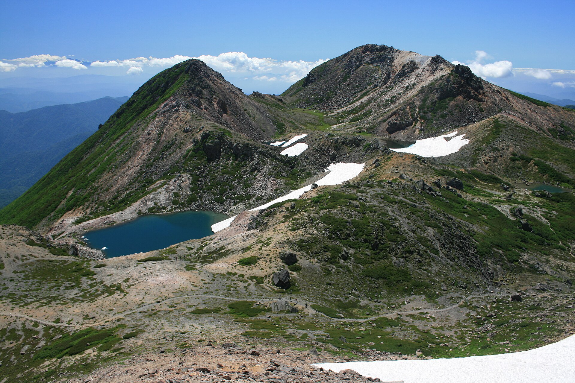 Mount Haku from Oshirakawa, Gifu